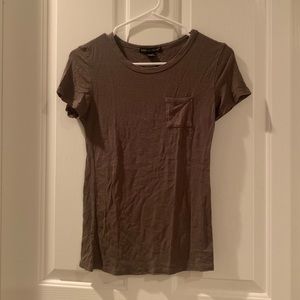 Stretchy dark green shirt